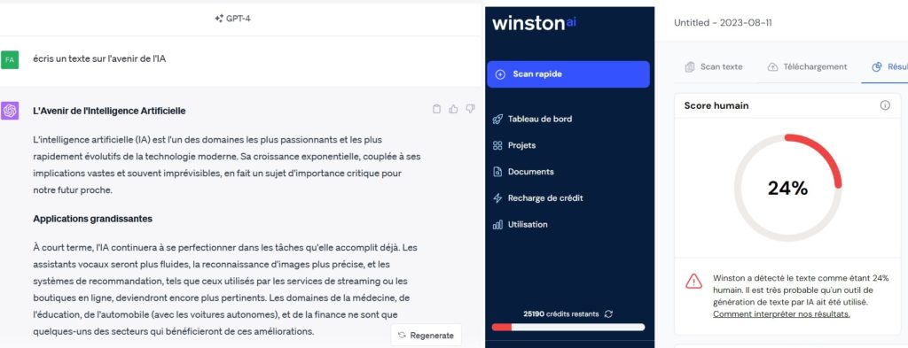 texte chatgpt plus détecté comme ia